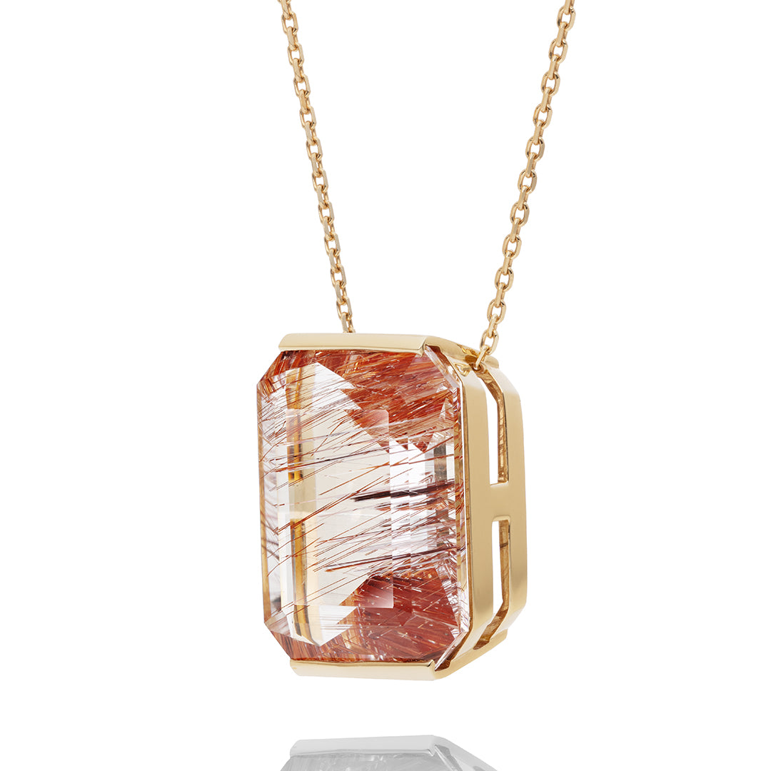 Goethite in Topaz ネックレス