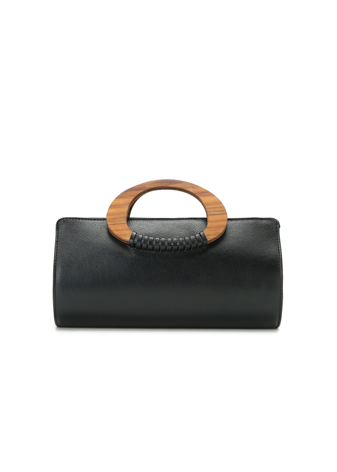 Wood Handle Bag (leather)