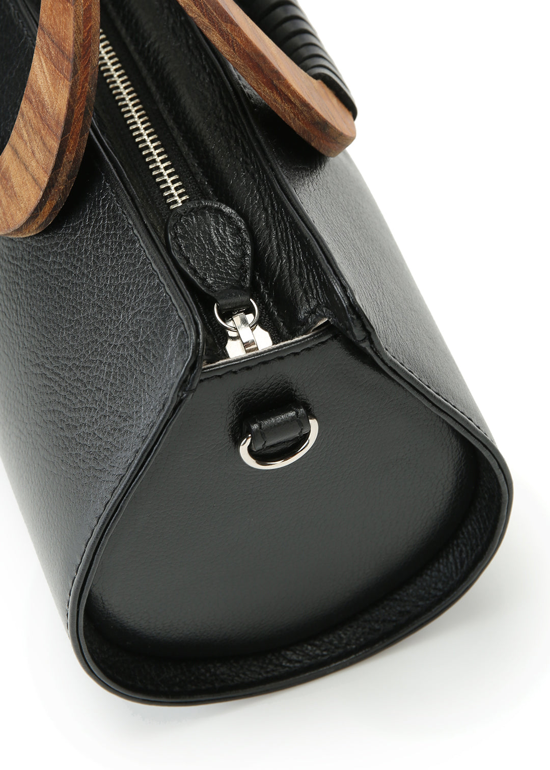 Wood Handle Bag (leather)