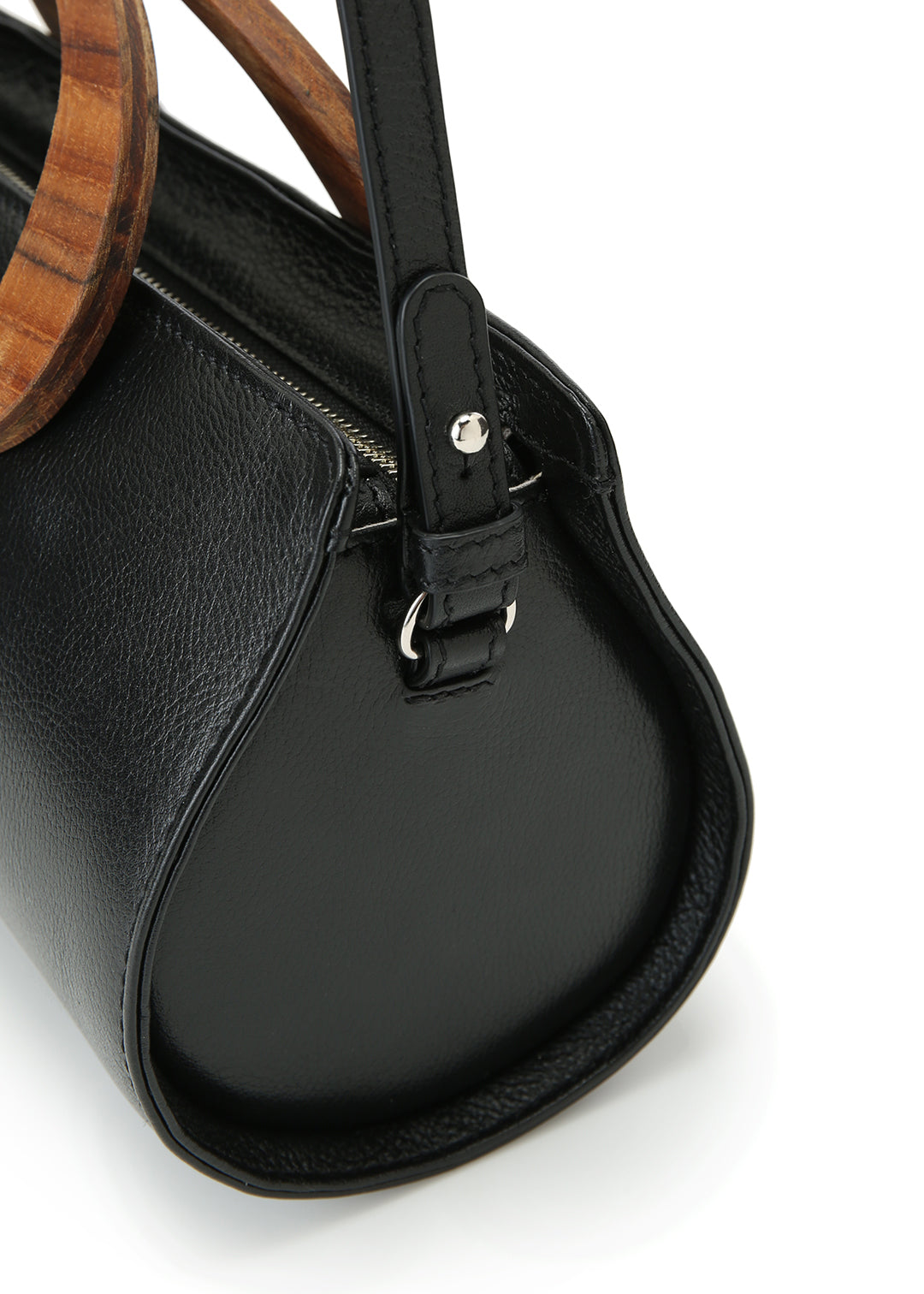 Wood Handle Bag (leather)