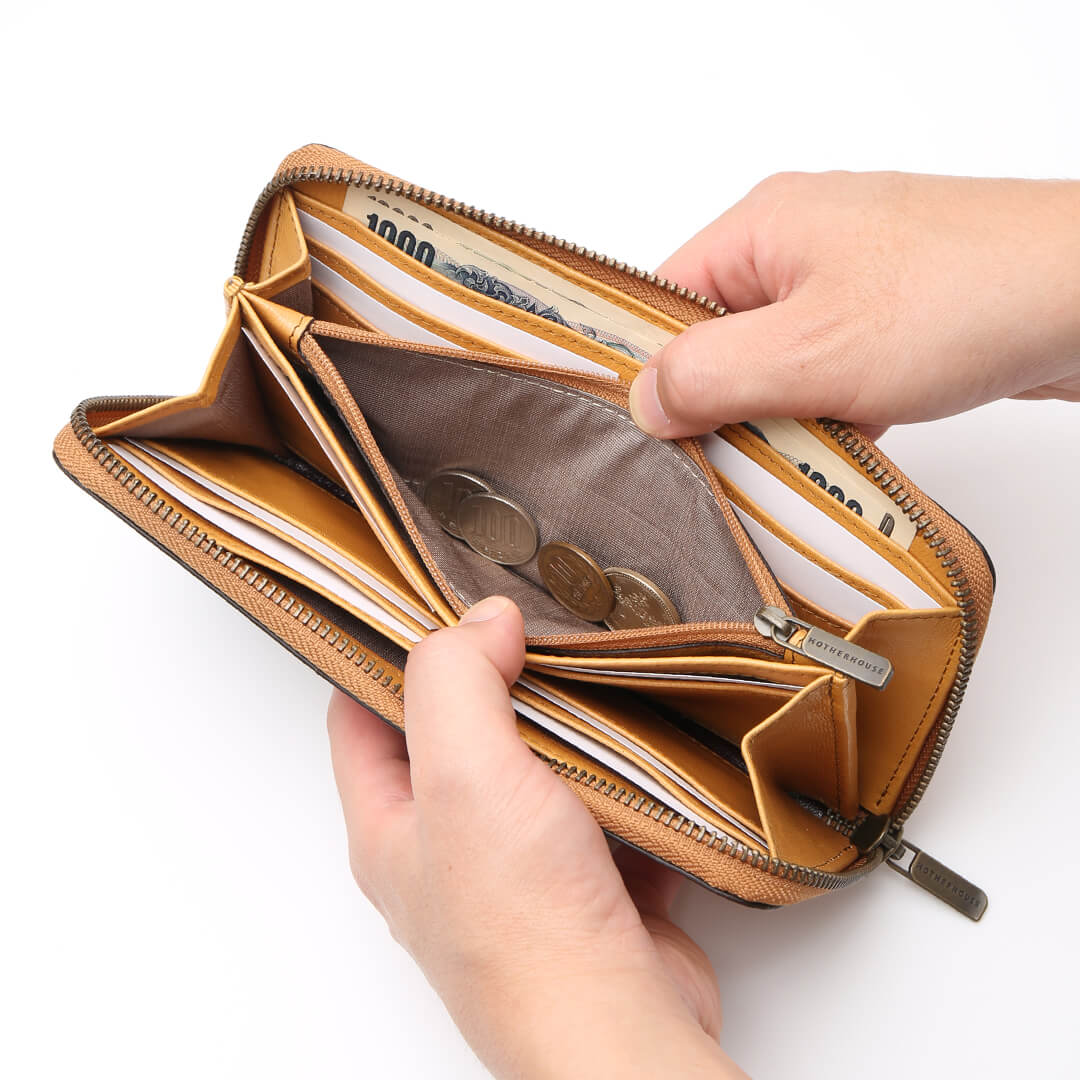 Irodori Round Long Wallet