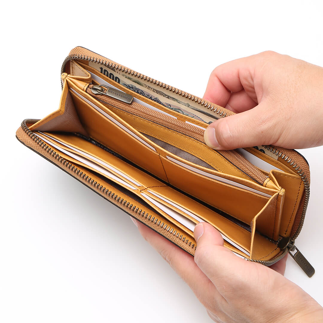 Irodori Round Long Wallet