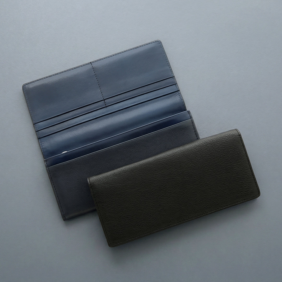 Dual Leather Long Wallet