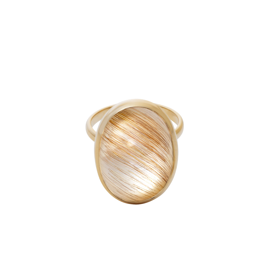 Inclusion in Topaz (Mother of Pearl) リング