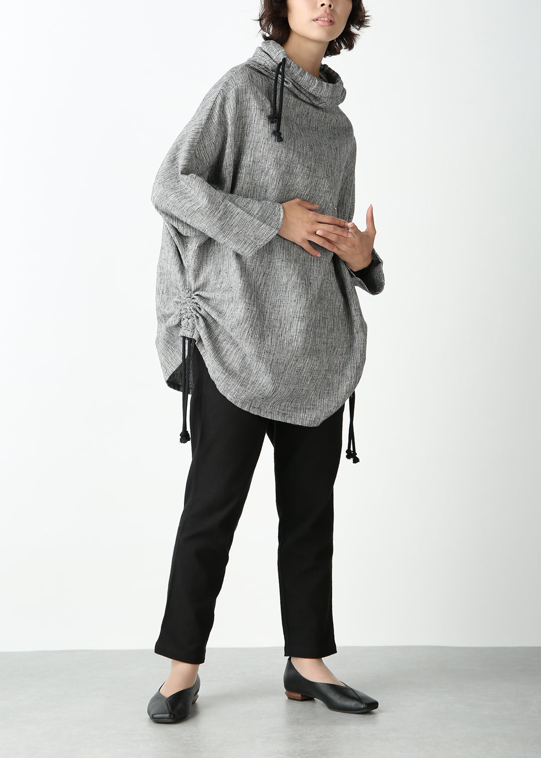 Matou Drawstring Tops Oxford Khadi