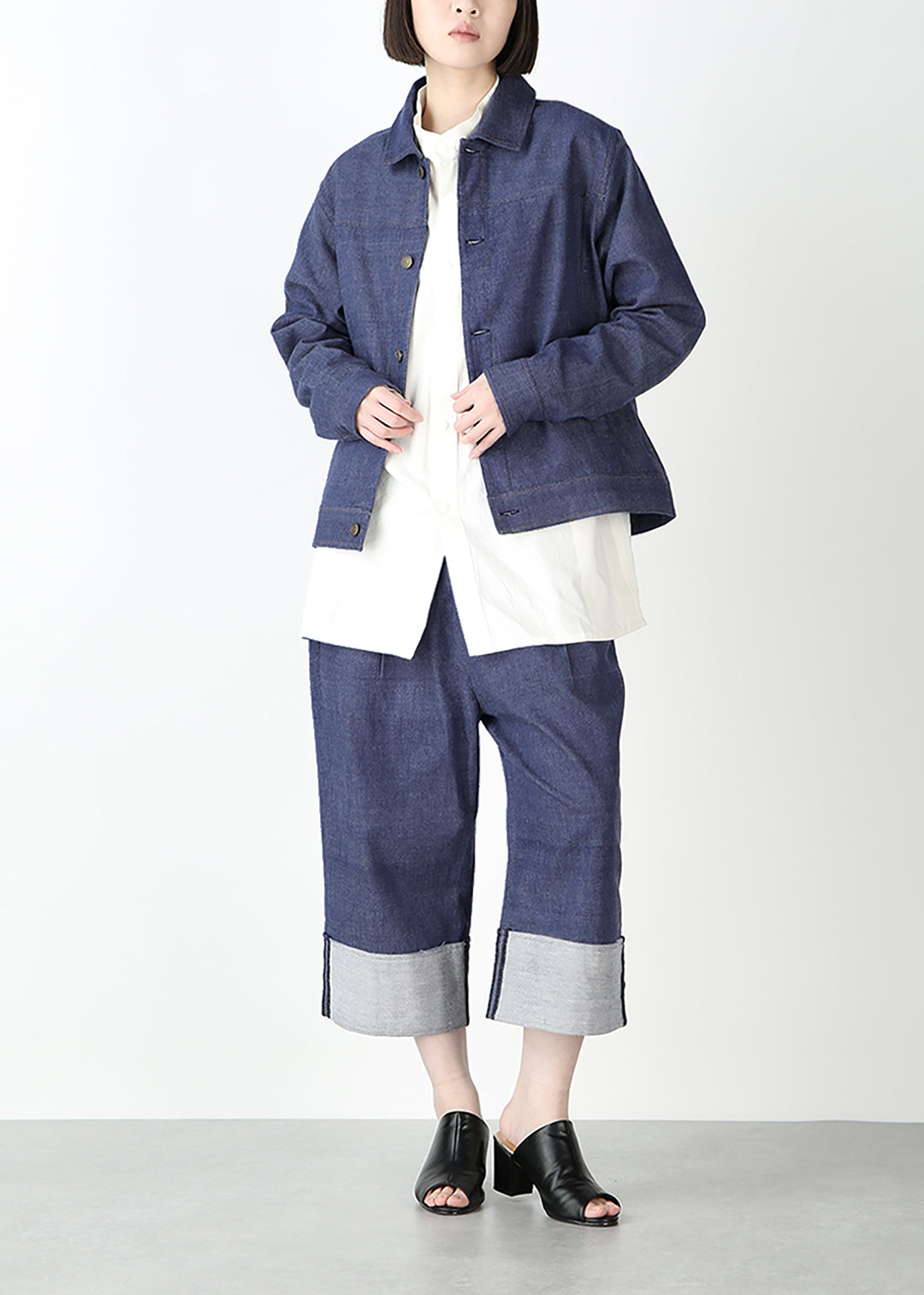 Rinne Half Pants Recycled Denim