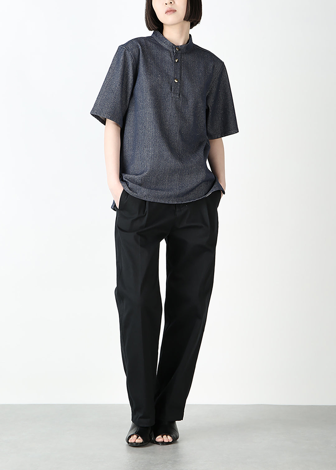 Rinne Henley shirt Recycled Denim