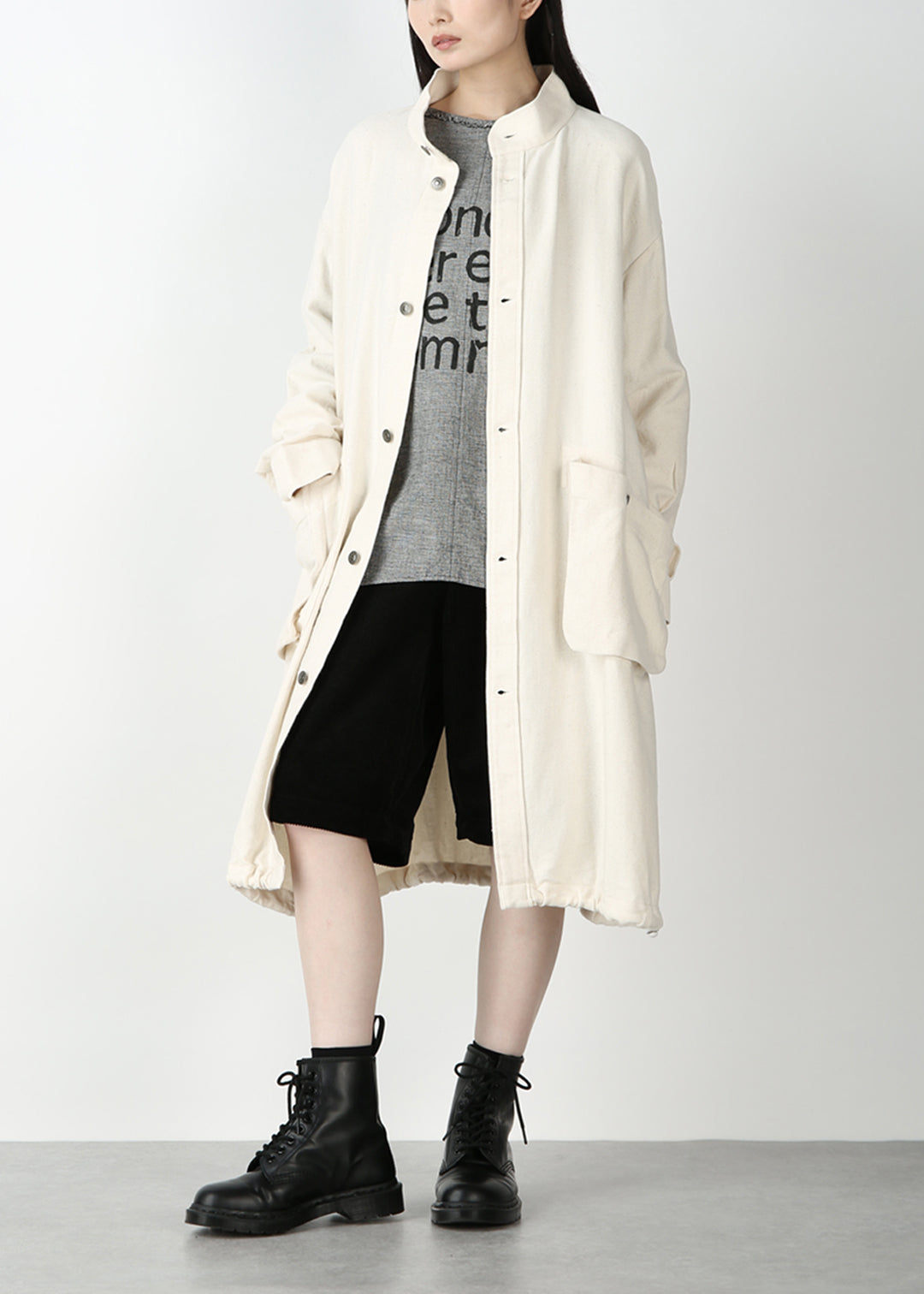 Matou Patch Pocket Coat 40tw Khadi