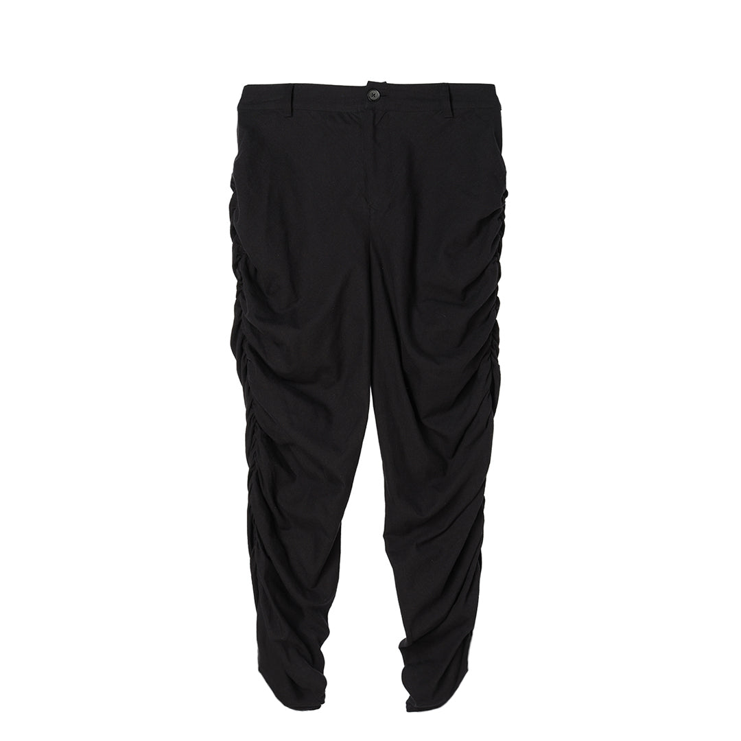 Yui Side Shirring Pants 150tw Khadi
