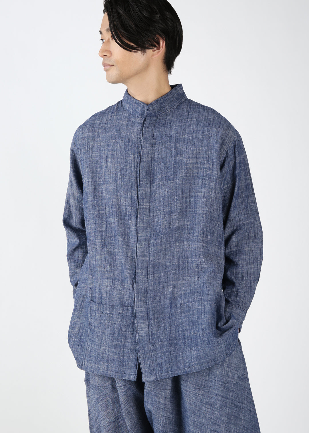 Kaname Hem Pocket Shirt 30s slab