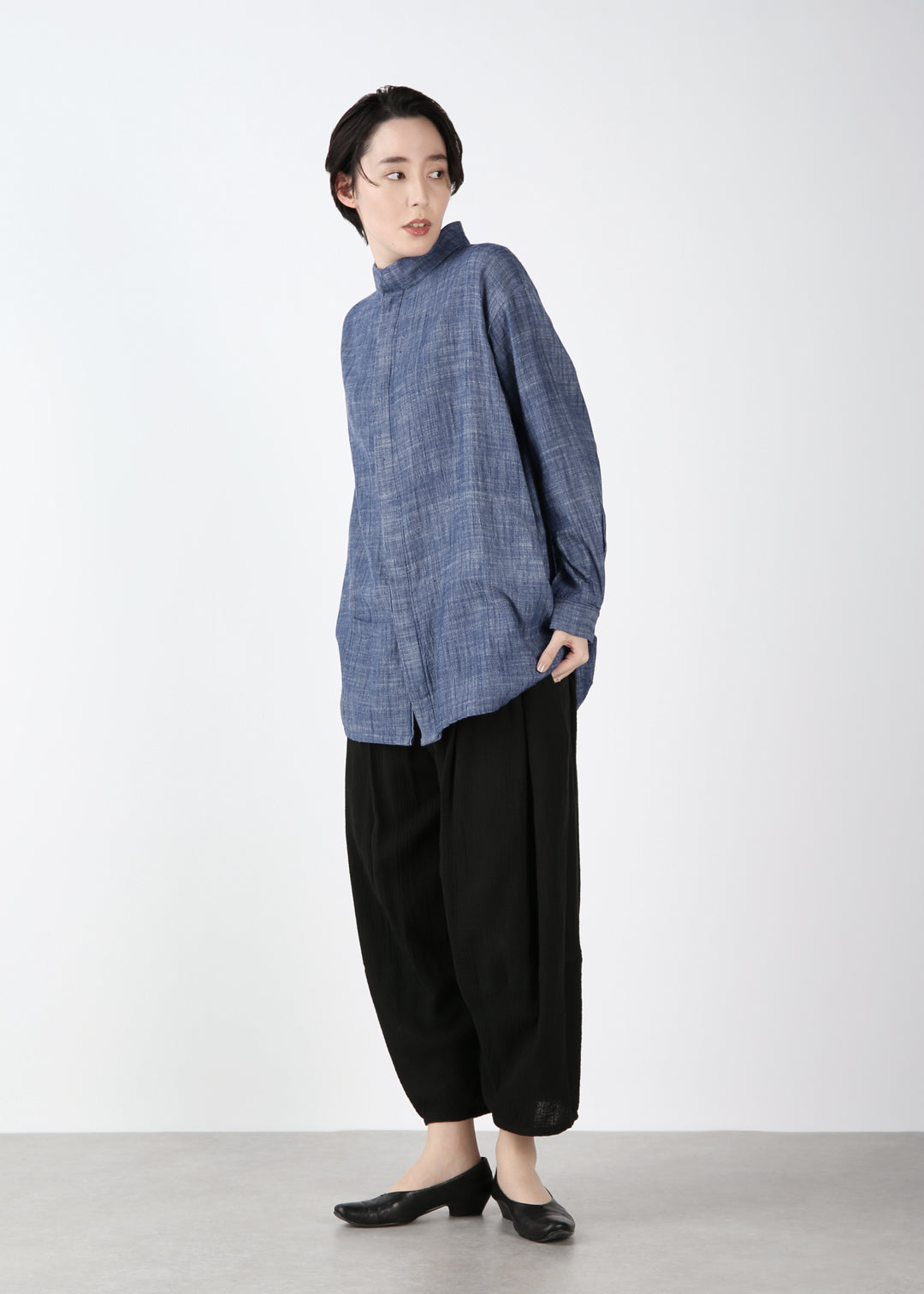Kaname Hem Pocket Shirt 30s slab