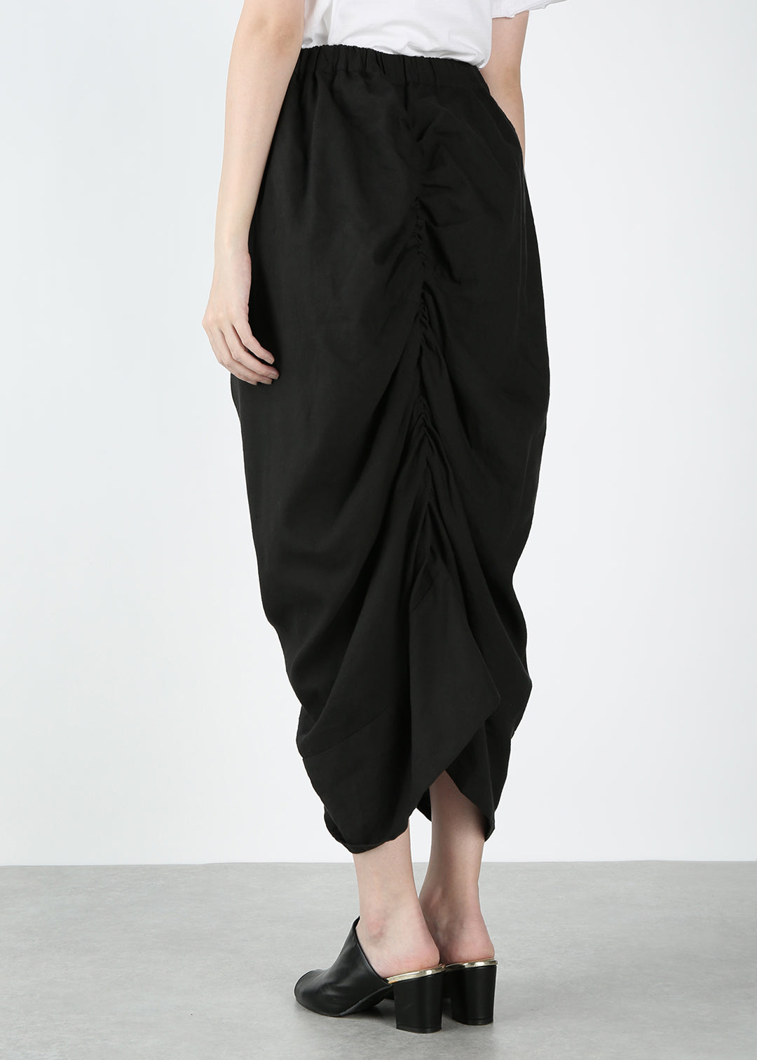 Yui Shirring Skirt Linen Khadi
