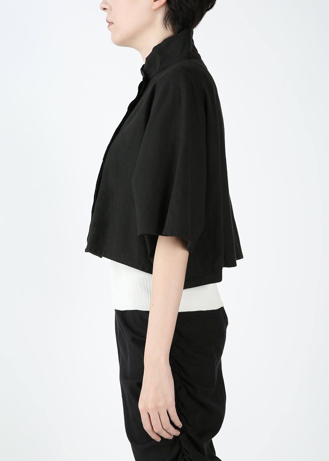 Hiyaku Bolero Shirt Linen Khadi