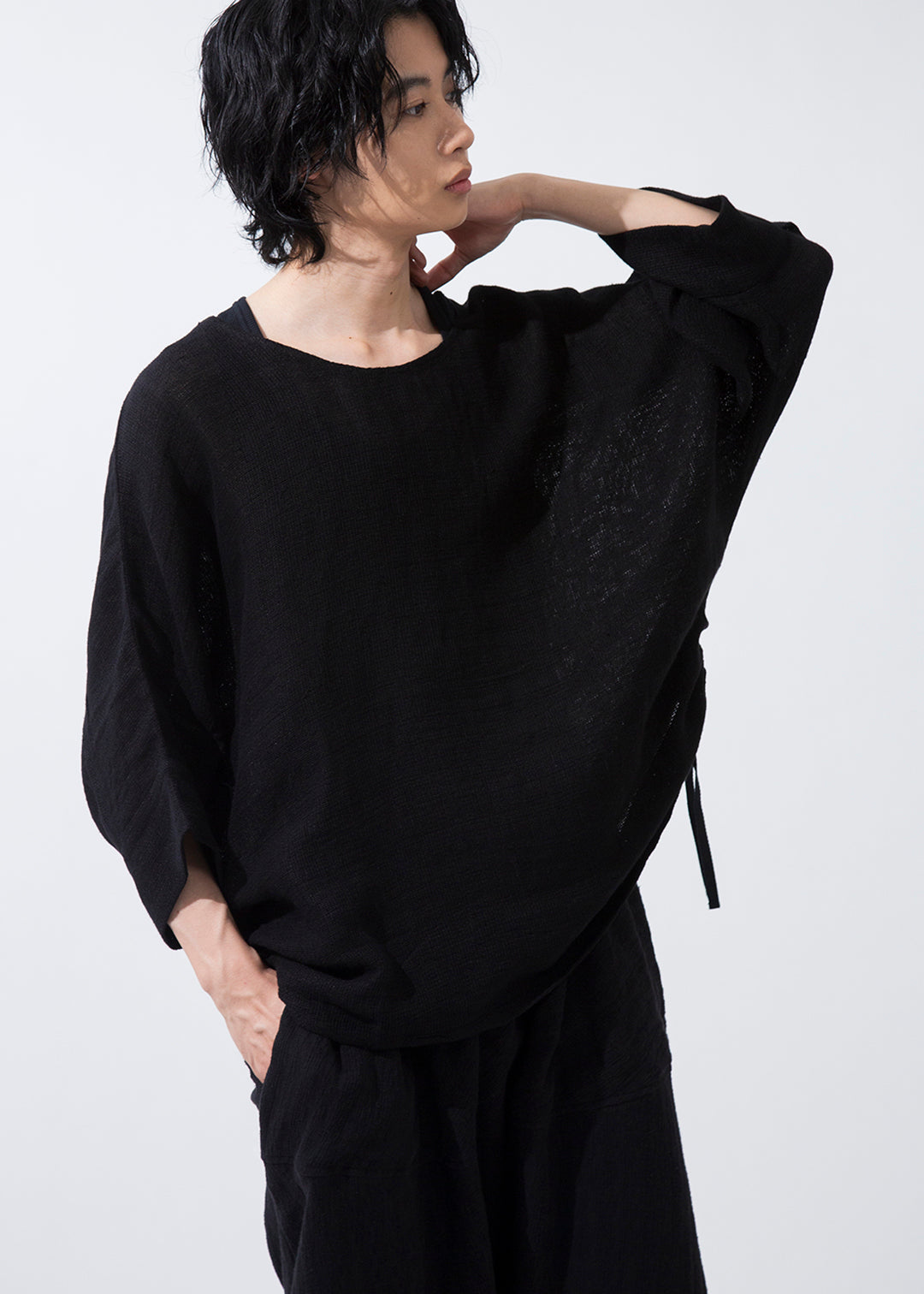Matou Drawstring Tops Jute Linen