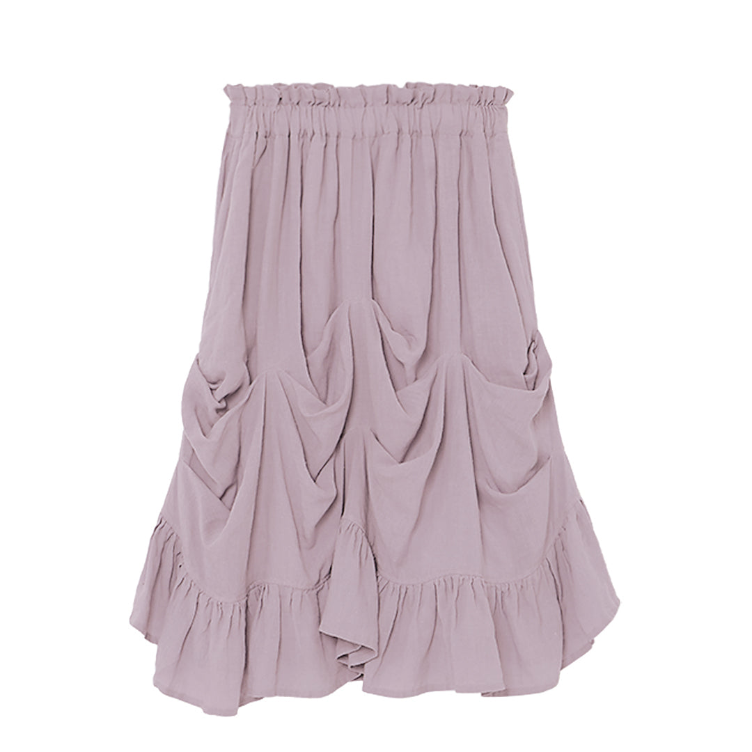 Yuragi Random Pinch Skirt Linen