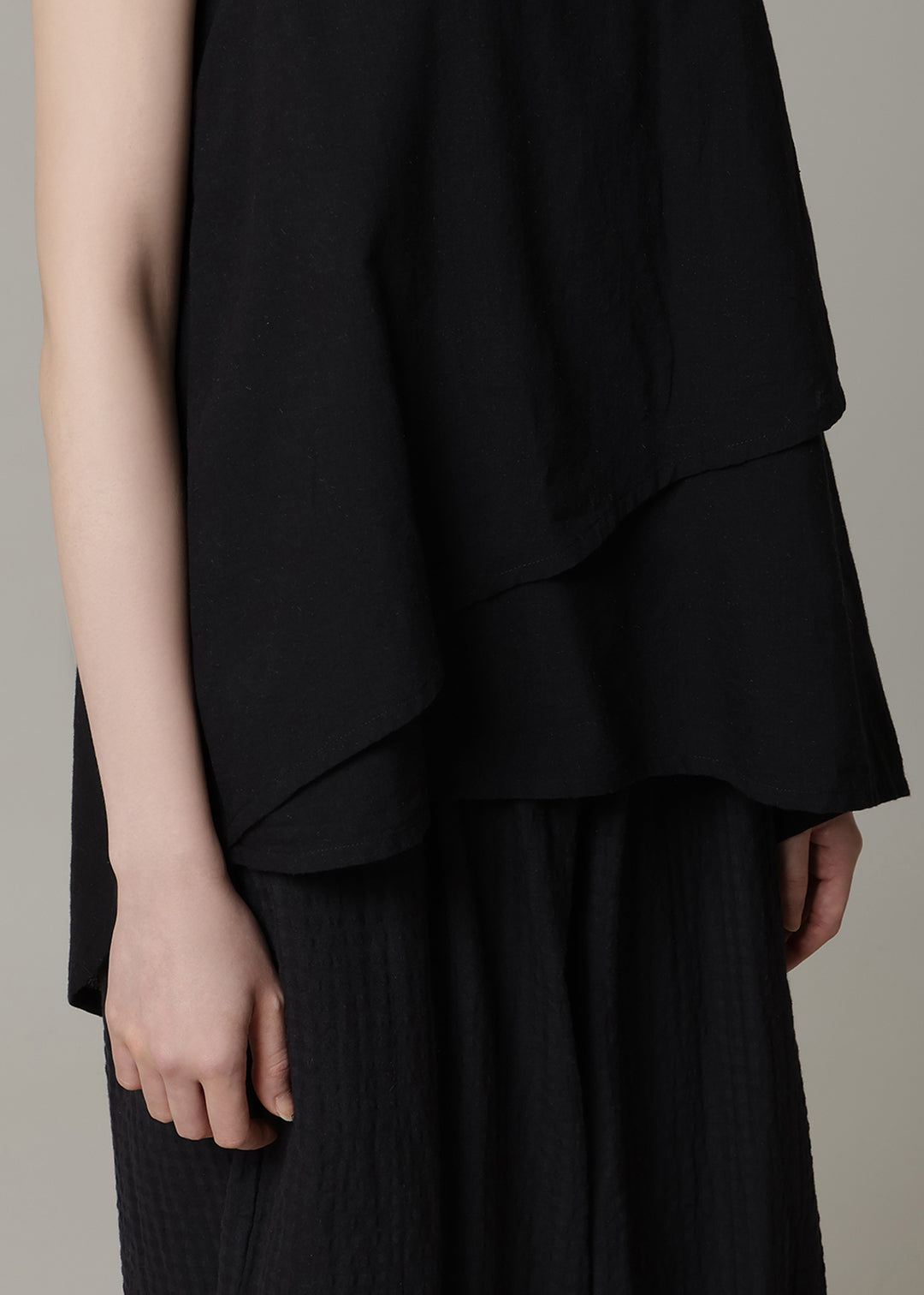 Asymme Layered Tanktop 200s Khadi