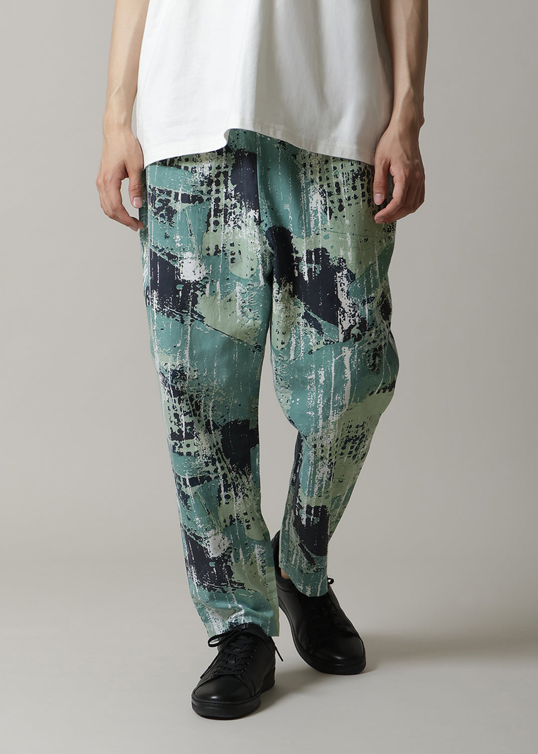 Kaname Simple Pants Printed Khadi