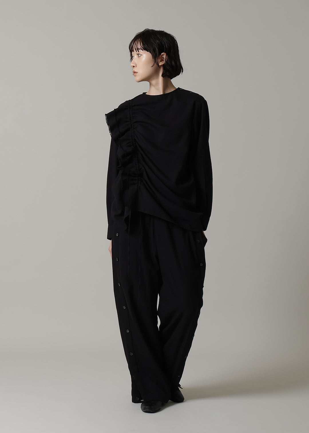 Rhythm Gather Frill SH 150tw Khadi