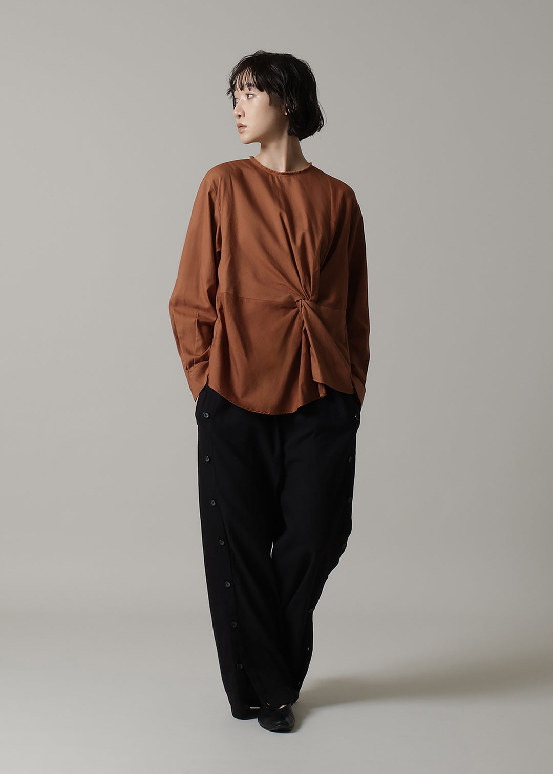 Yui Front Knotted Tops 150tw Khadi