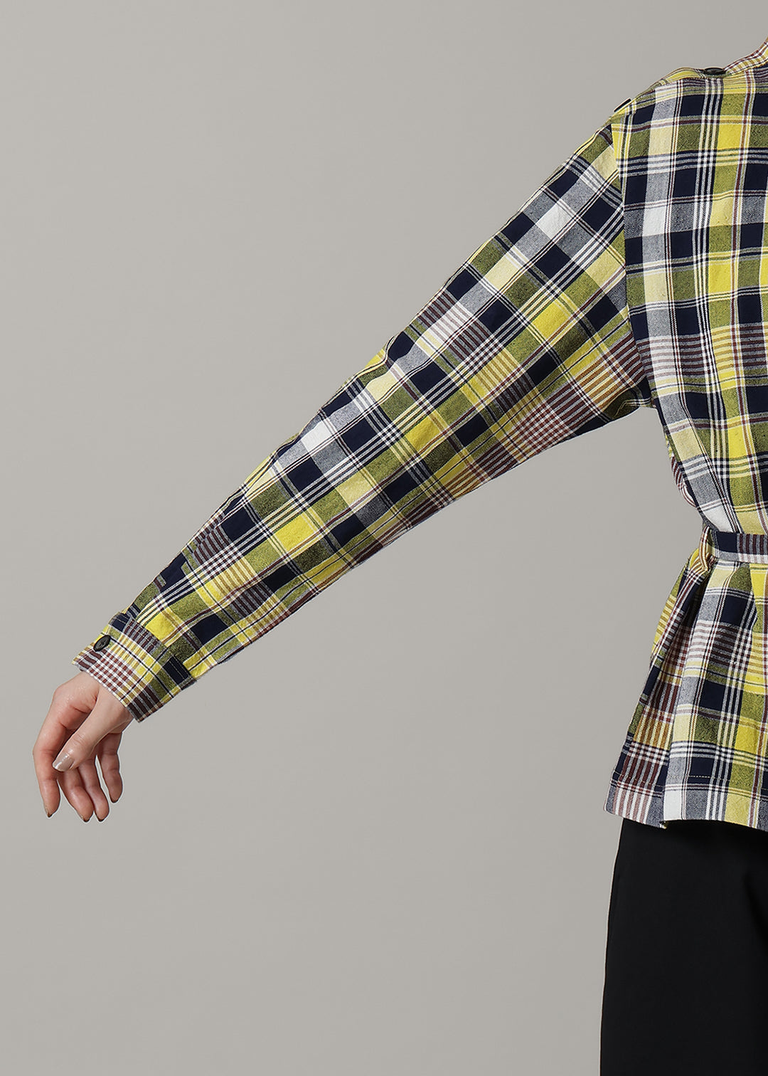 Xing Side Button Tunic 56dt check