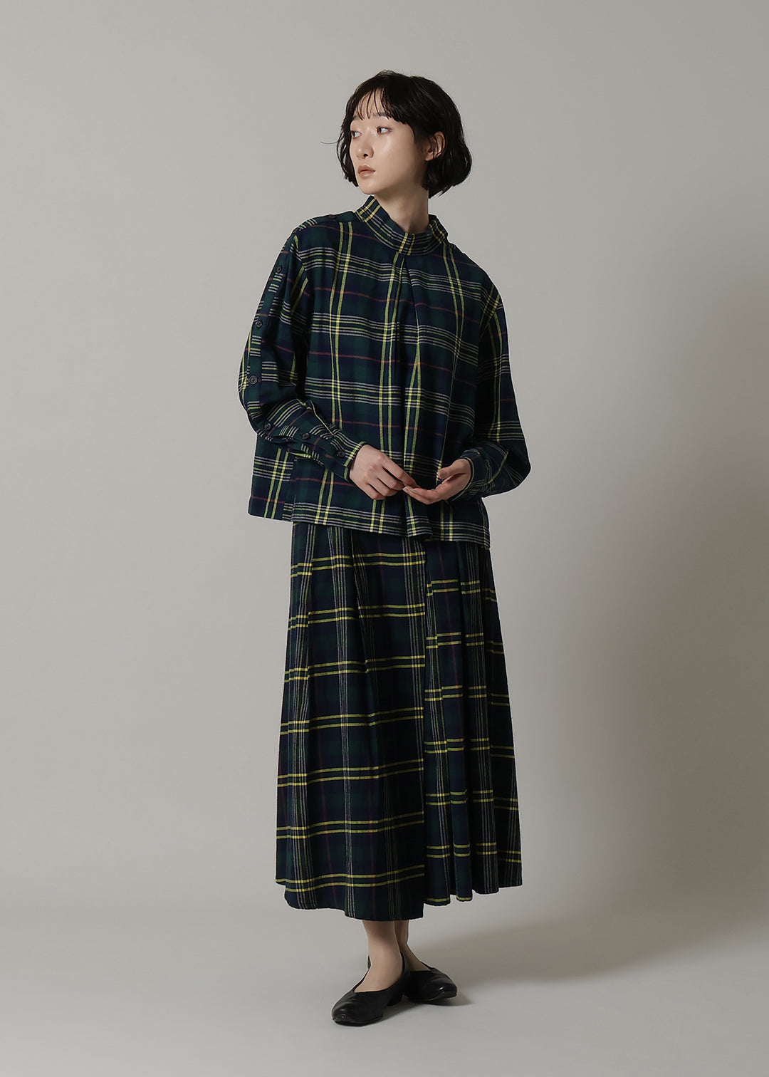 Xing Side Button Tunic 56dt check