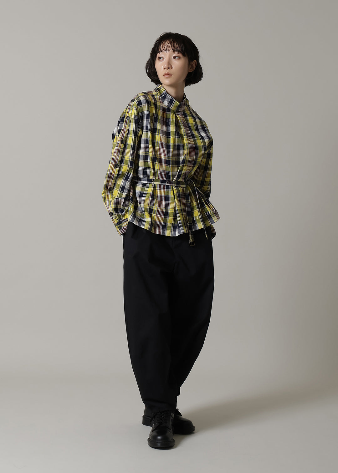 Xing Side Button Tunic 56dt check
