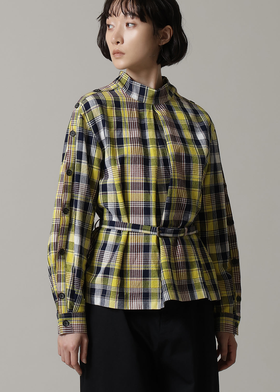 Xing Side Button Tunic 56dt check