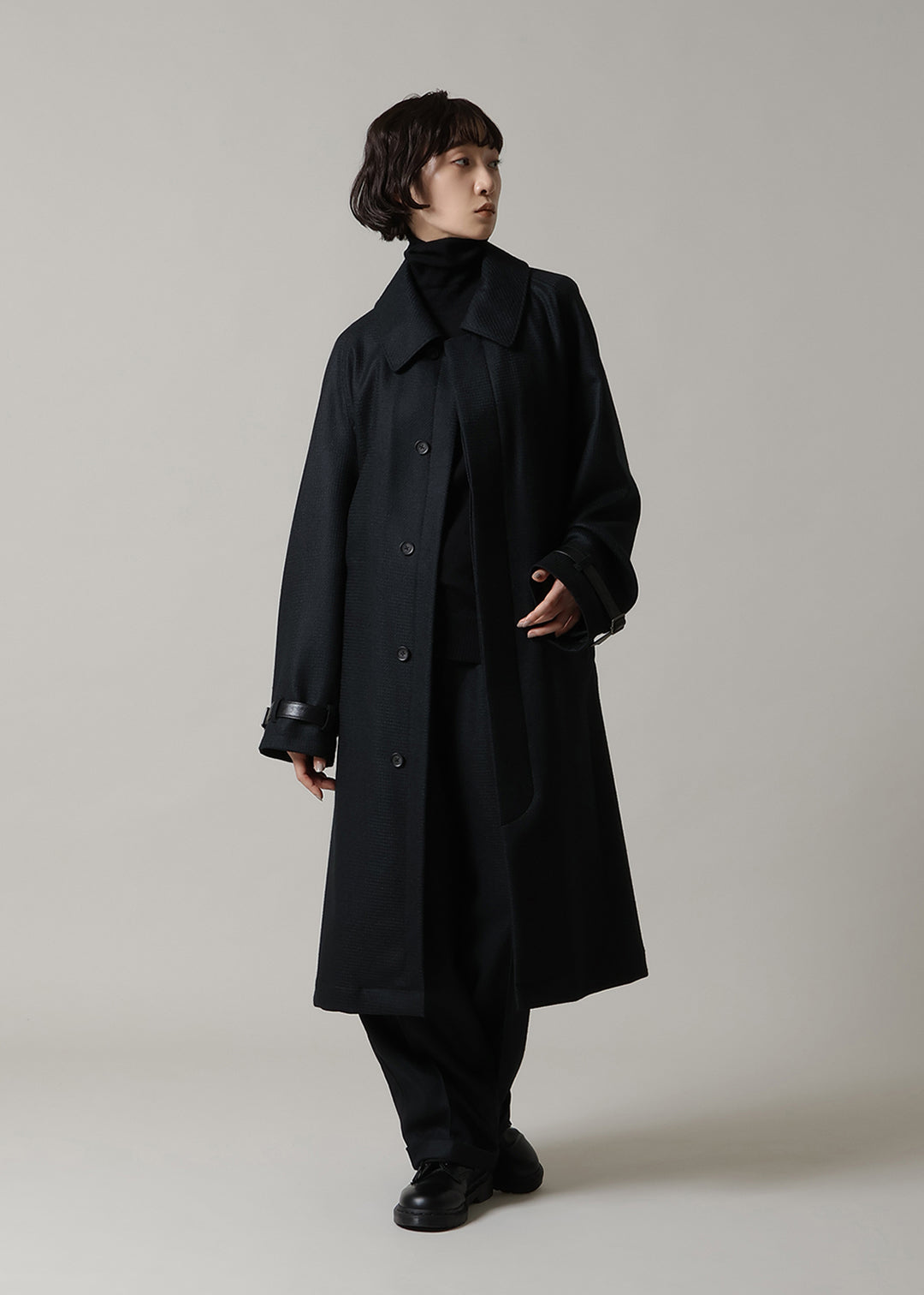Kaname Trench Coat Scotsman Waffle