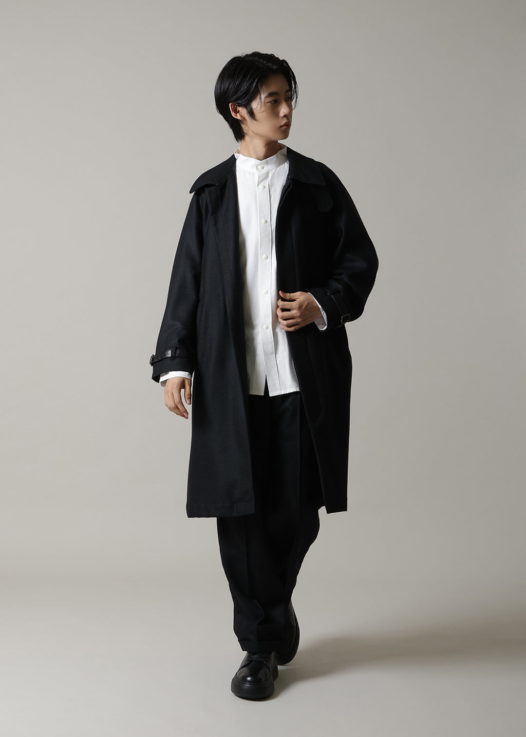 Kaname Trench Coat Scotsman Waffle