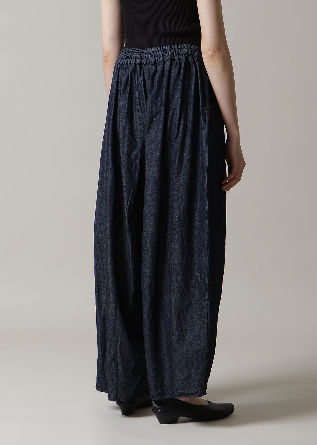 Sculpted Balloon Pants Denim