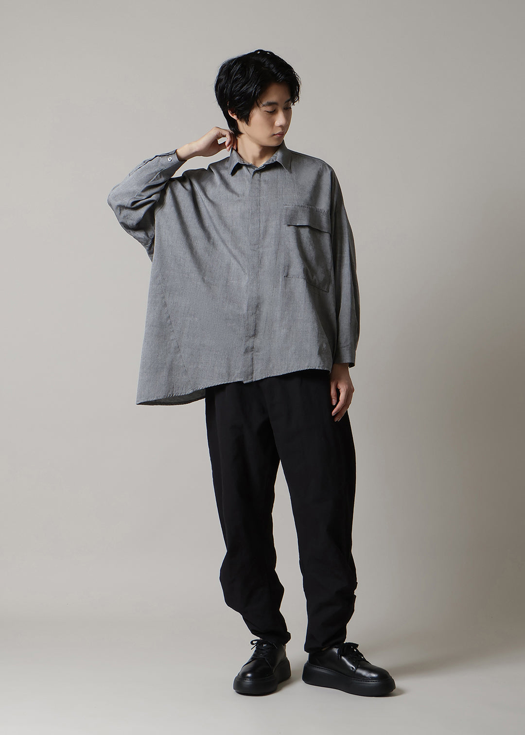 Sculpted Twisted Hem PT 56dt Khadi