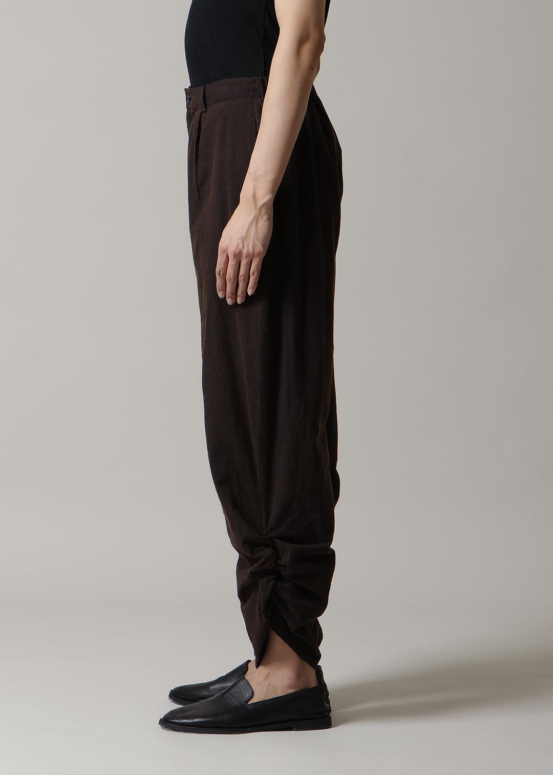 Sculpted Twist Hem PT Washed Khadi