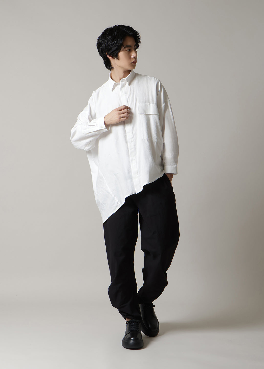Asymme Side Long SH F/S 150tw Khadi