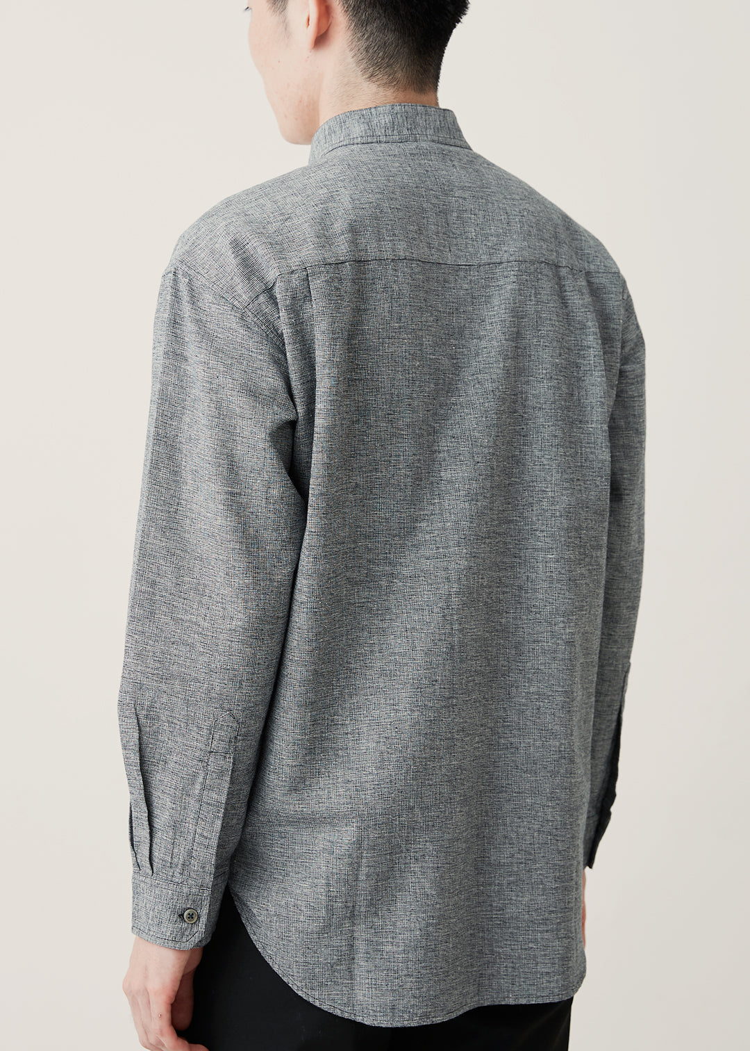 Summer Oxford Mens Stand/C Shirt