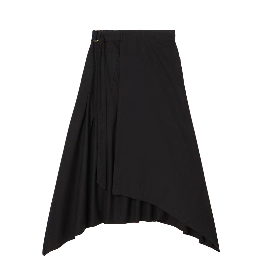 Sculpted Wrap Skirt 150tw Khadi