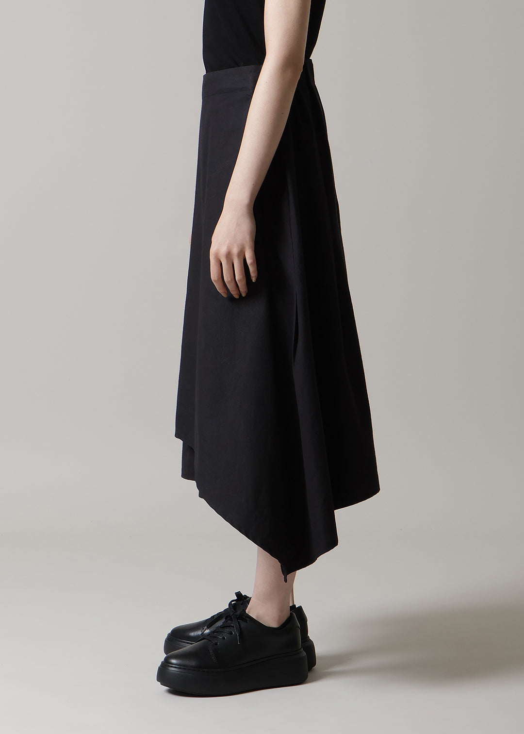 Sculpted Wrap Skirt 150tw Khadi
