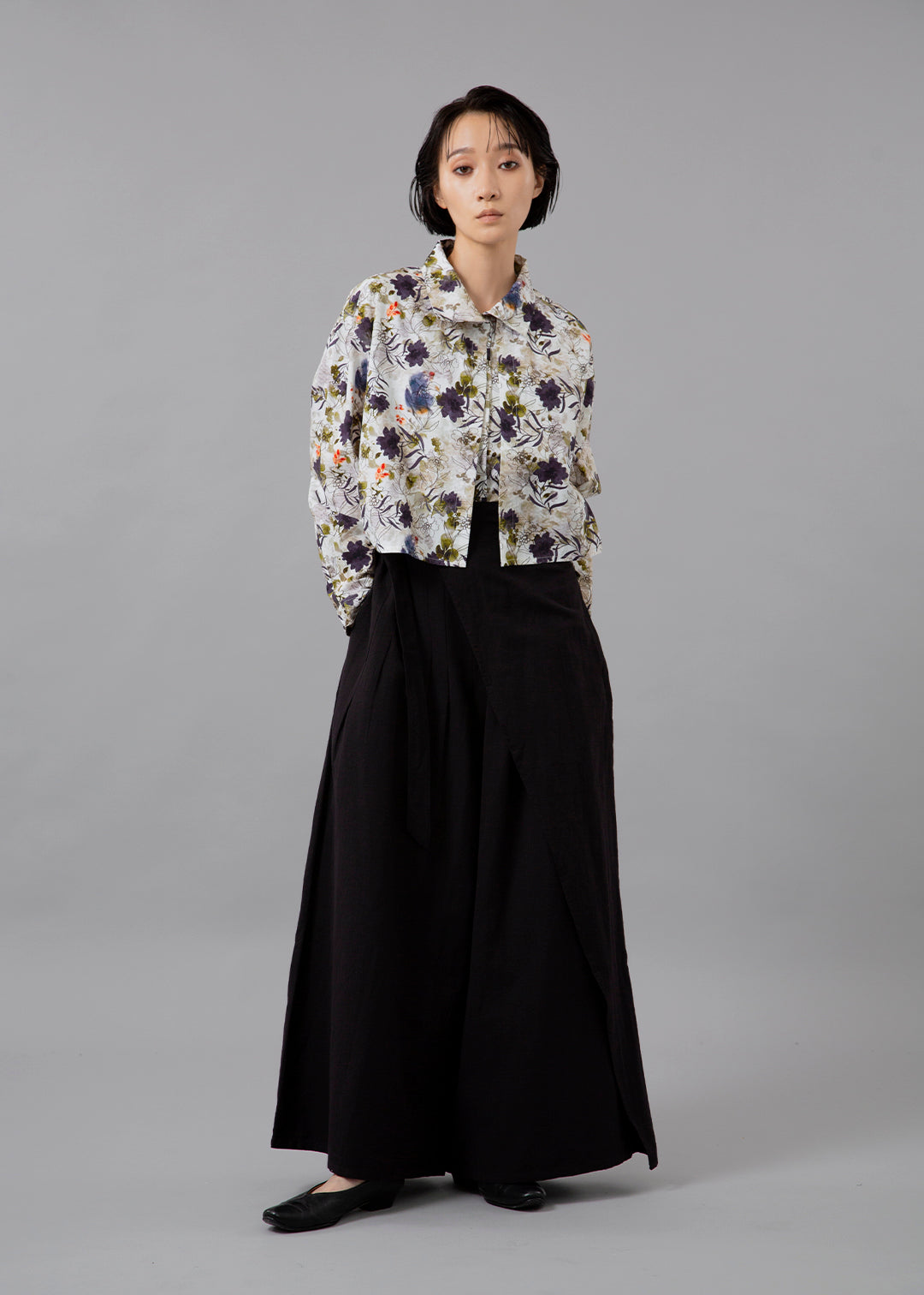 Sculpted Wrap Pants Linen Khadi