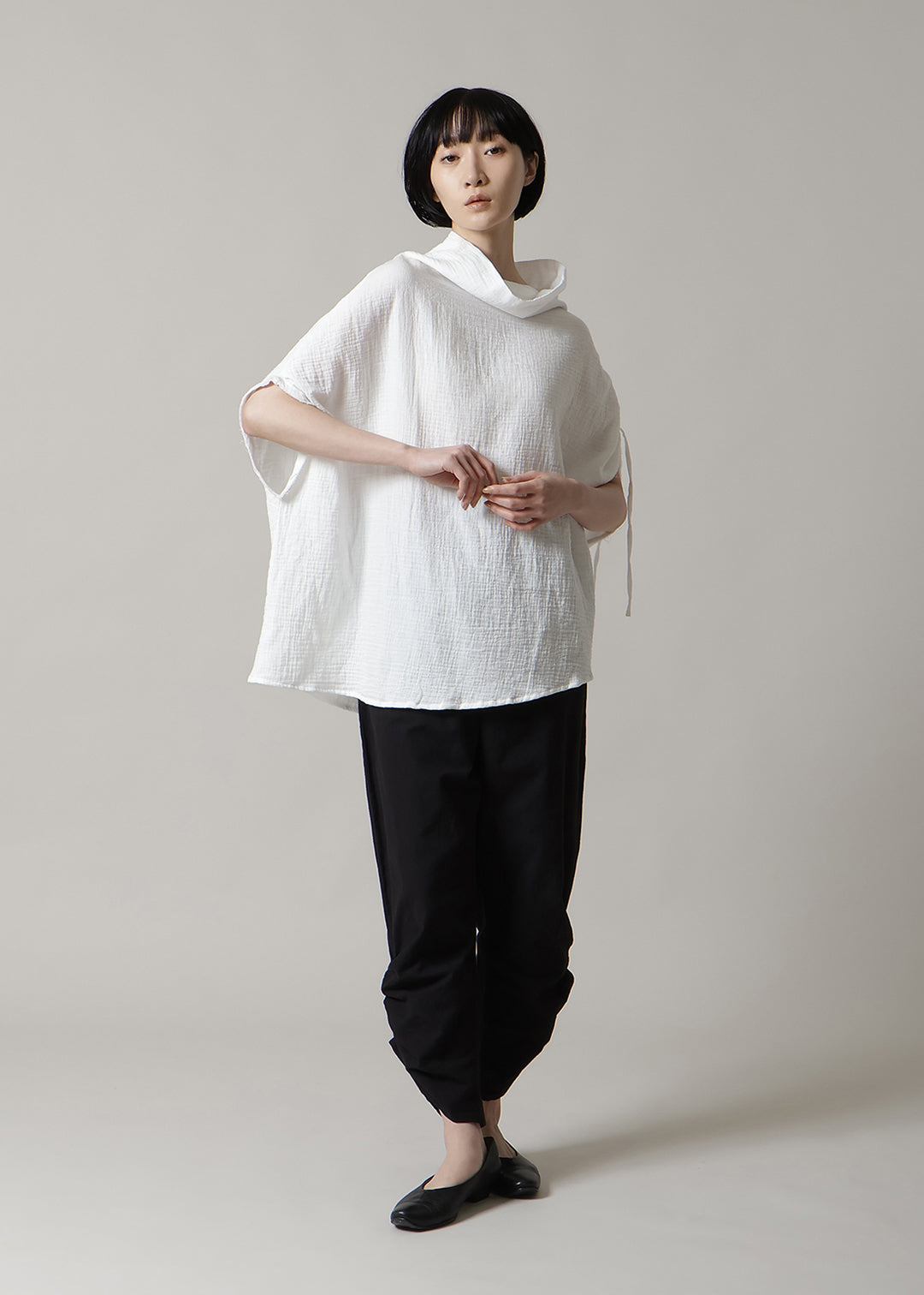 Sculpted Flow Pullover Cotton Gauze