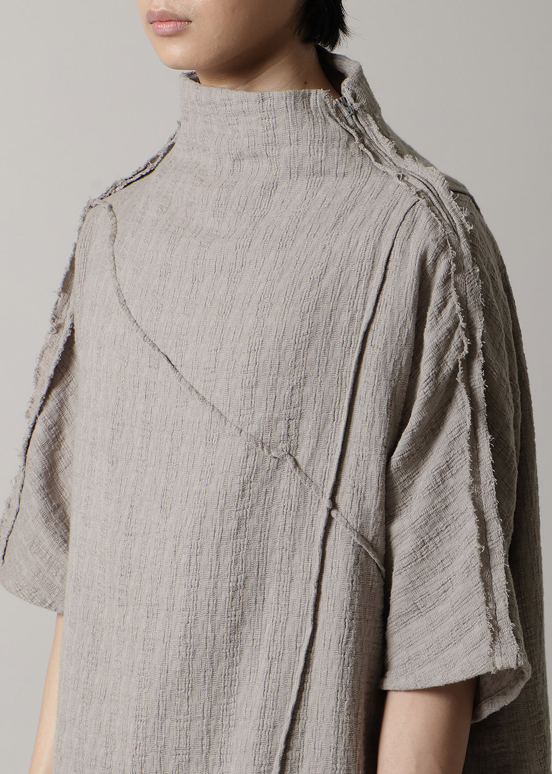 Sculpted Dolman Tops Dobby Gauze