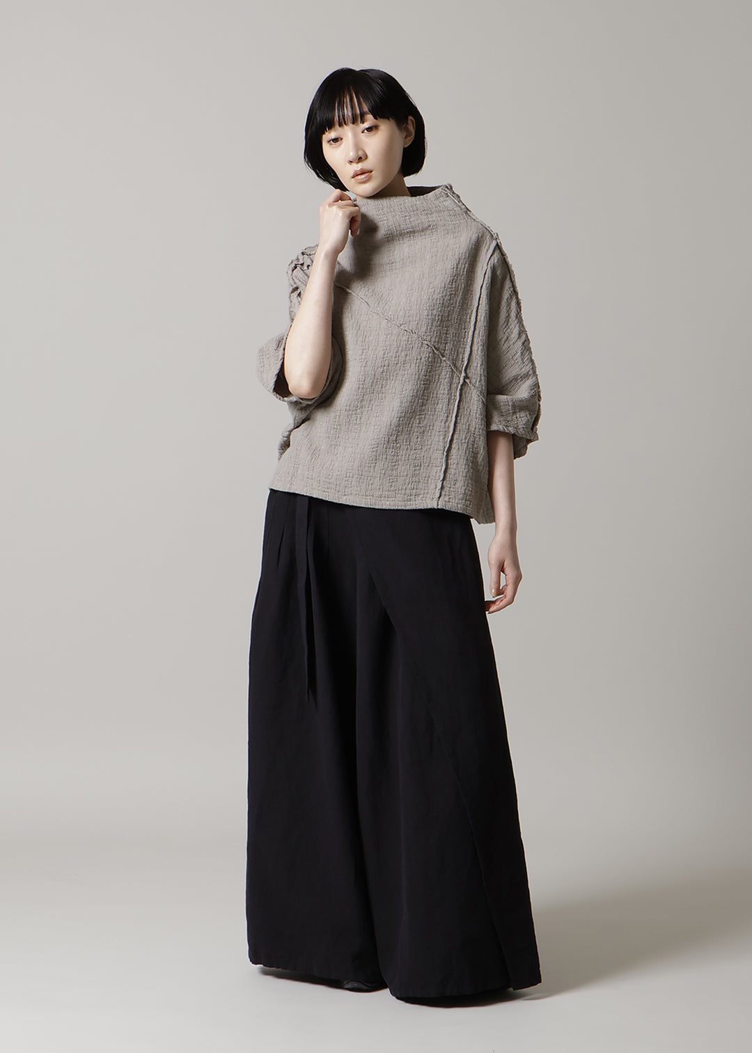 Sculpted Dolman Tops Dobby Gauze