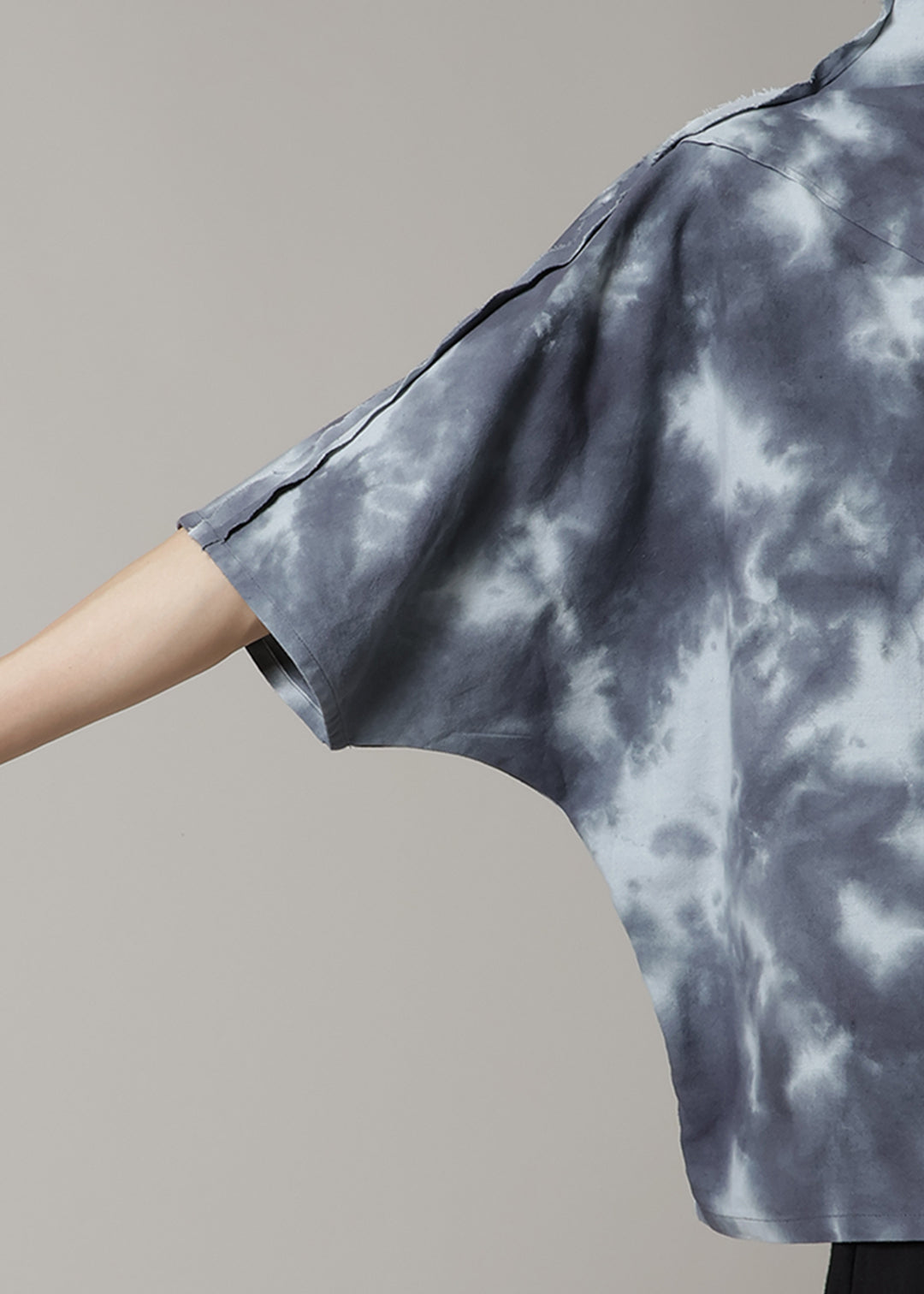 Sculpted Dolman Tops Cloud Dye