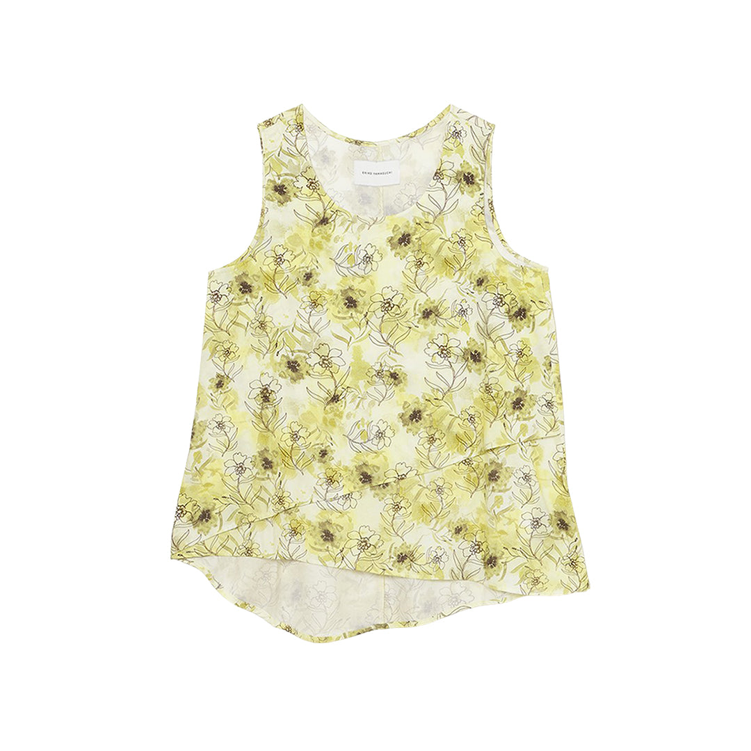 Asymme Layered Tanktop Print Khadi