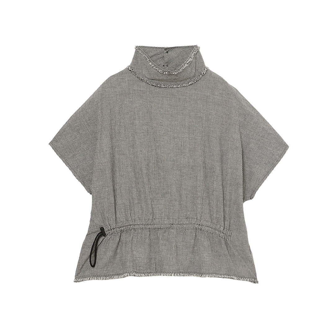 Yui High Neck Tops 56s stripe