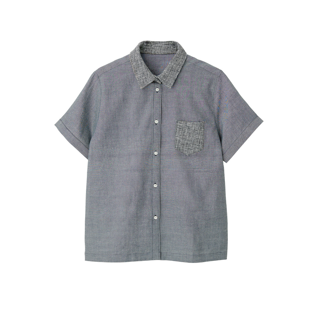 Saigo no Short-SL Patchwork Shirt