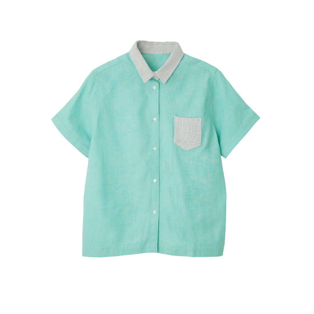 Saigo no Short-SL Patchwork Shirt