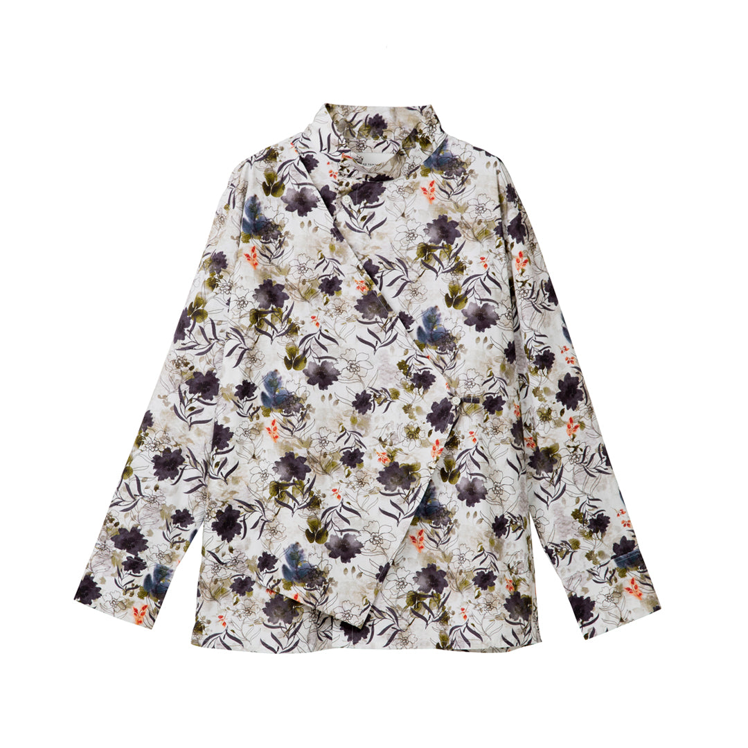 Sculpted Side Layer SH Print Poplin