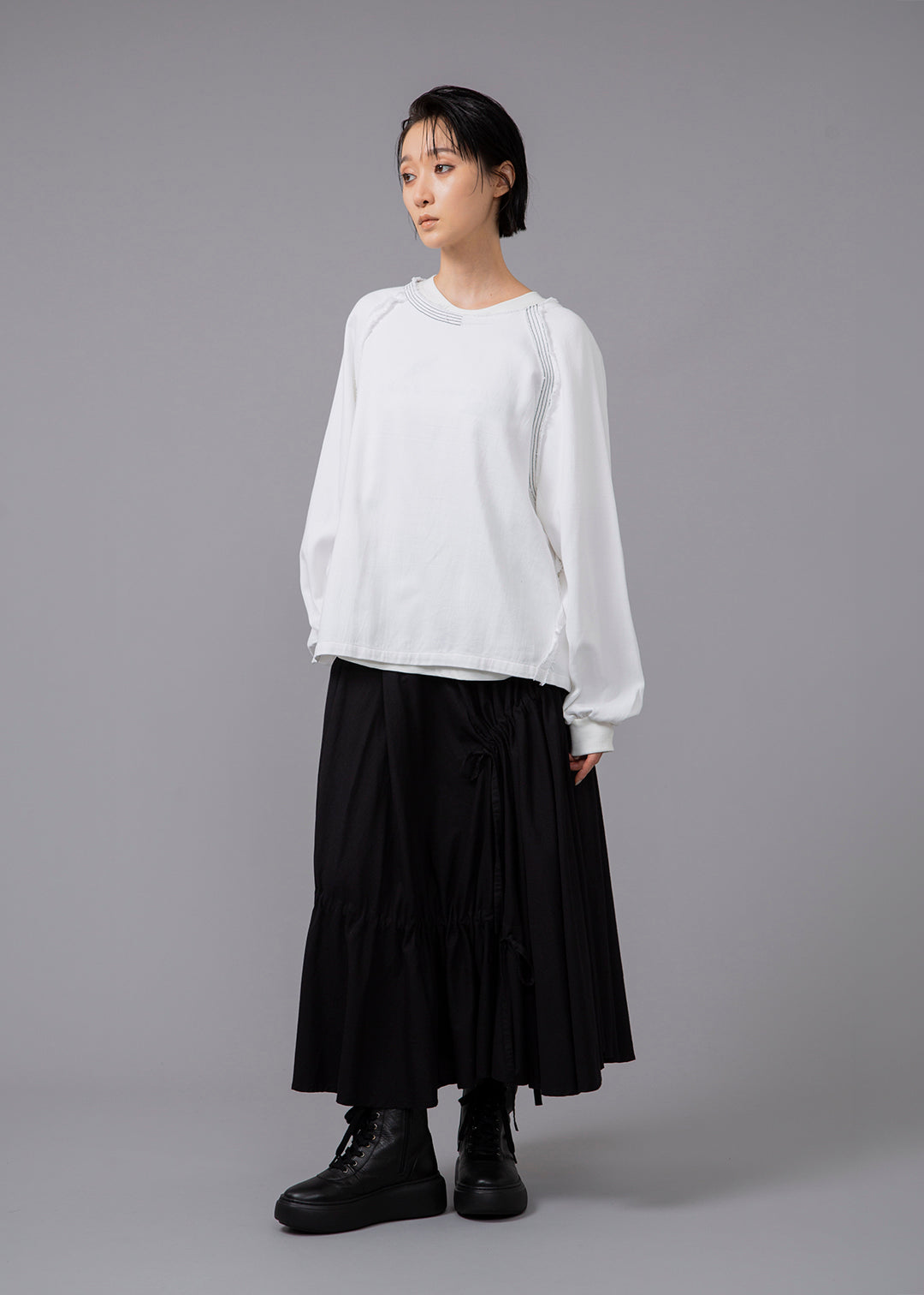 Play Contrast Stitch Top 40tw Khadi