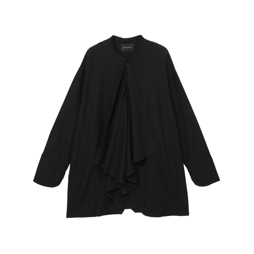 Yuragi Front Drape Tunic Wool Khadi