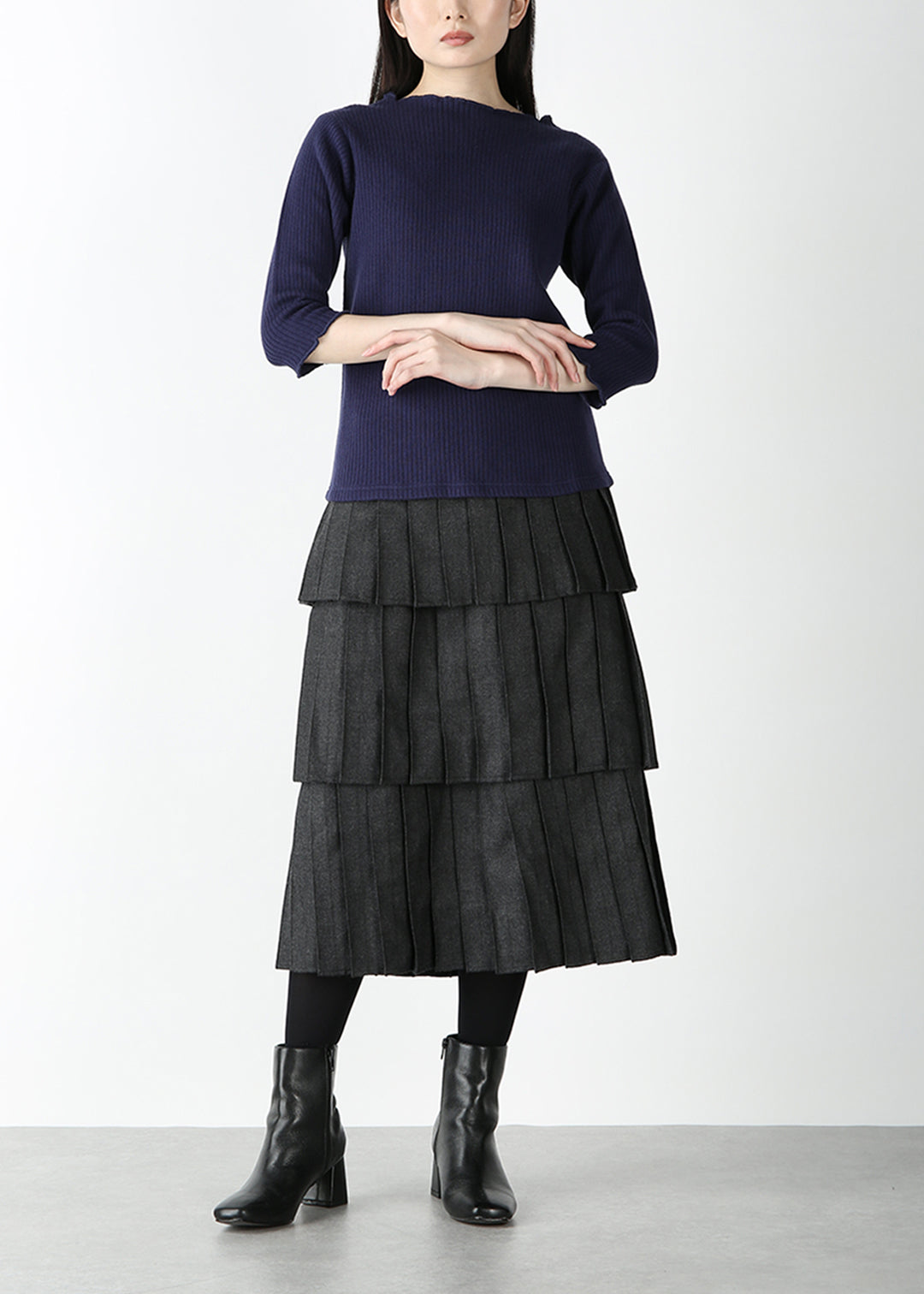Yuragi Half-SL Sweater 14gg Cotton
