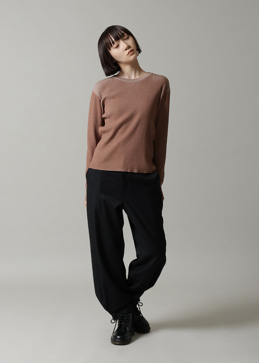 Accordion Long Knit 14gg Cotton